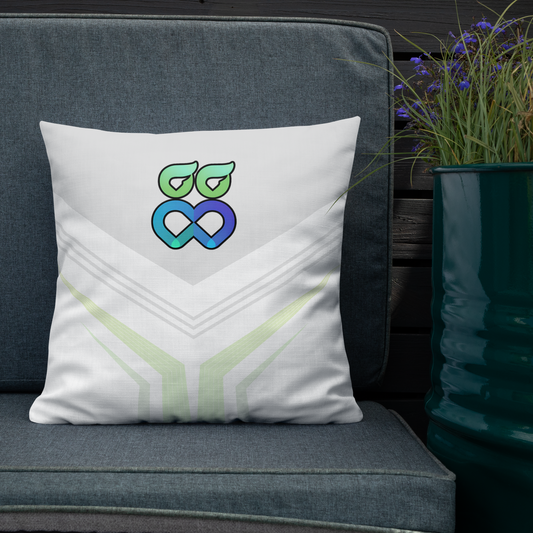 Premium-Kissen - Geometric White