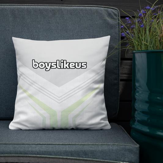 Premium Pillow - Geometric White